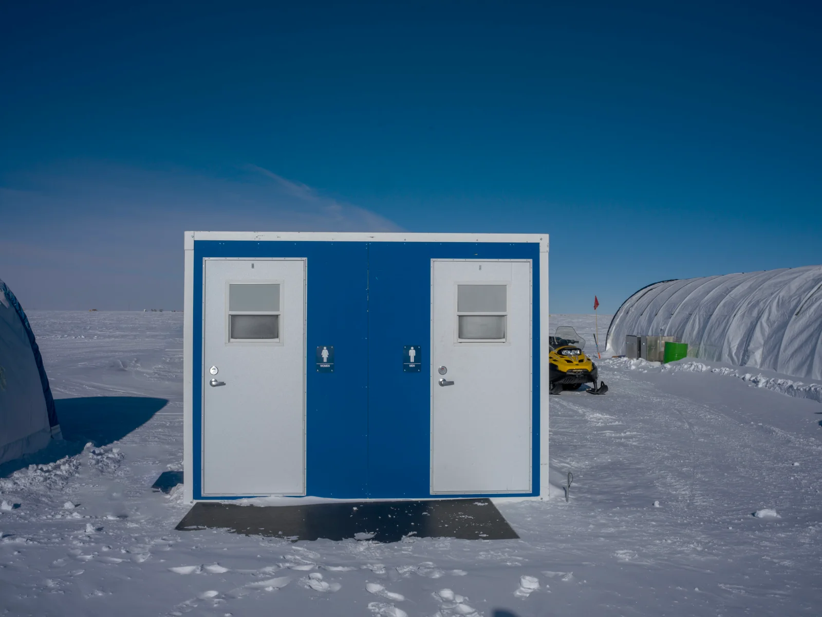 Toilet facilities at ALE's South Pole Camp