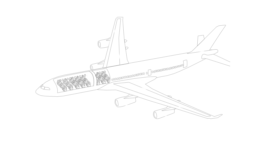suedpol-kaiserpinguine-flugzeug-layout-AIRBUS-A340-300-white-desert-antarctica